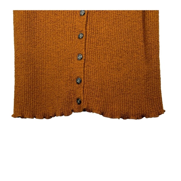 MADEWELL Kingston Button-Front Sweater Tank, Golden Pecan, Size XXS - Picture 4 of 6